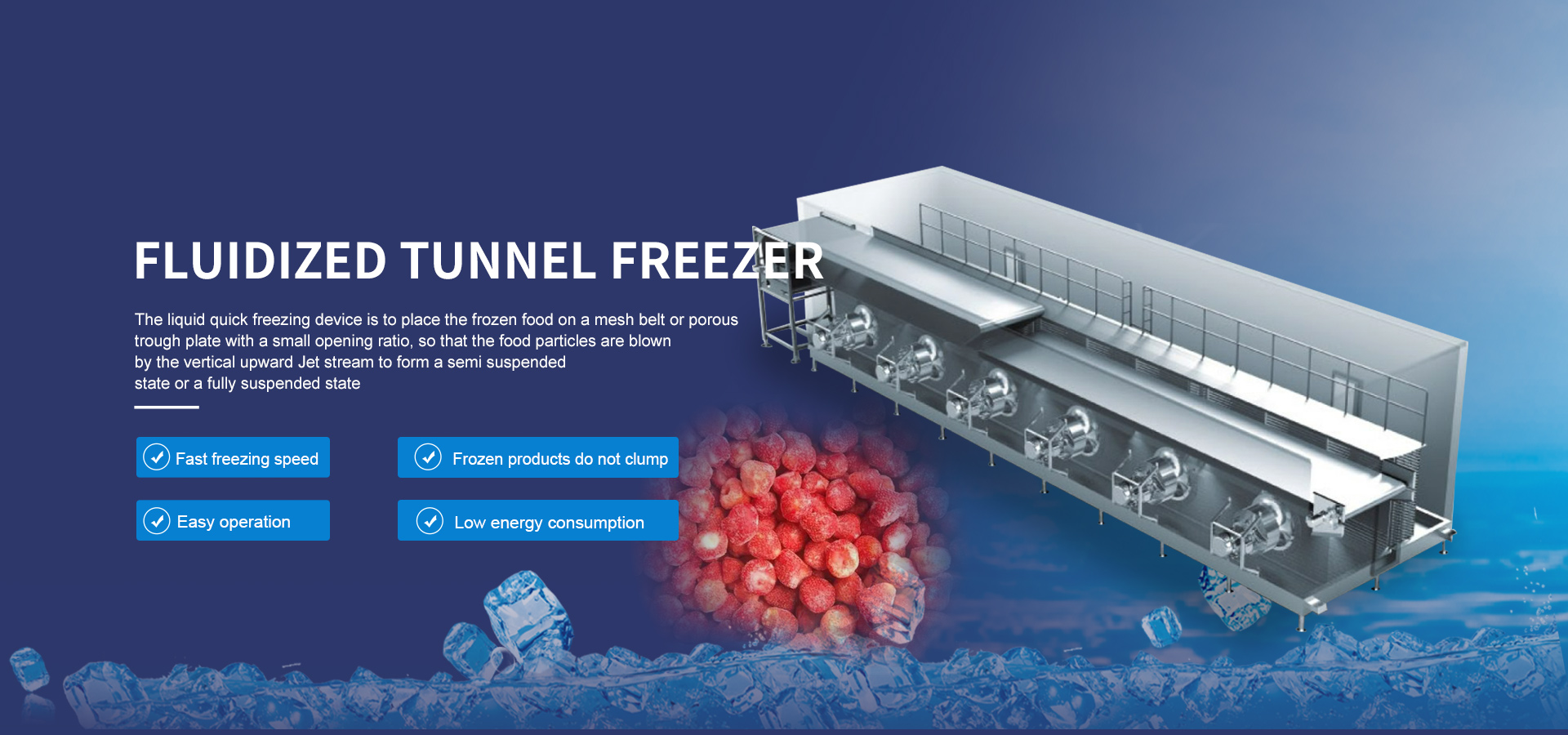 Fluidized quick freezer